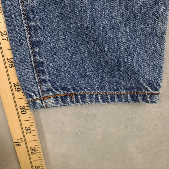 Forever 21 Premium Women's Jeans Size 27 (30x30)‎ Tapered Leg Distressed - Picture 8 of 9